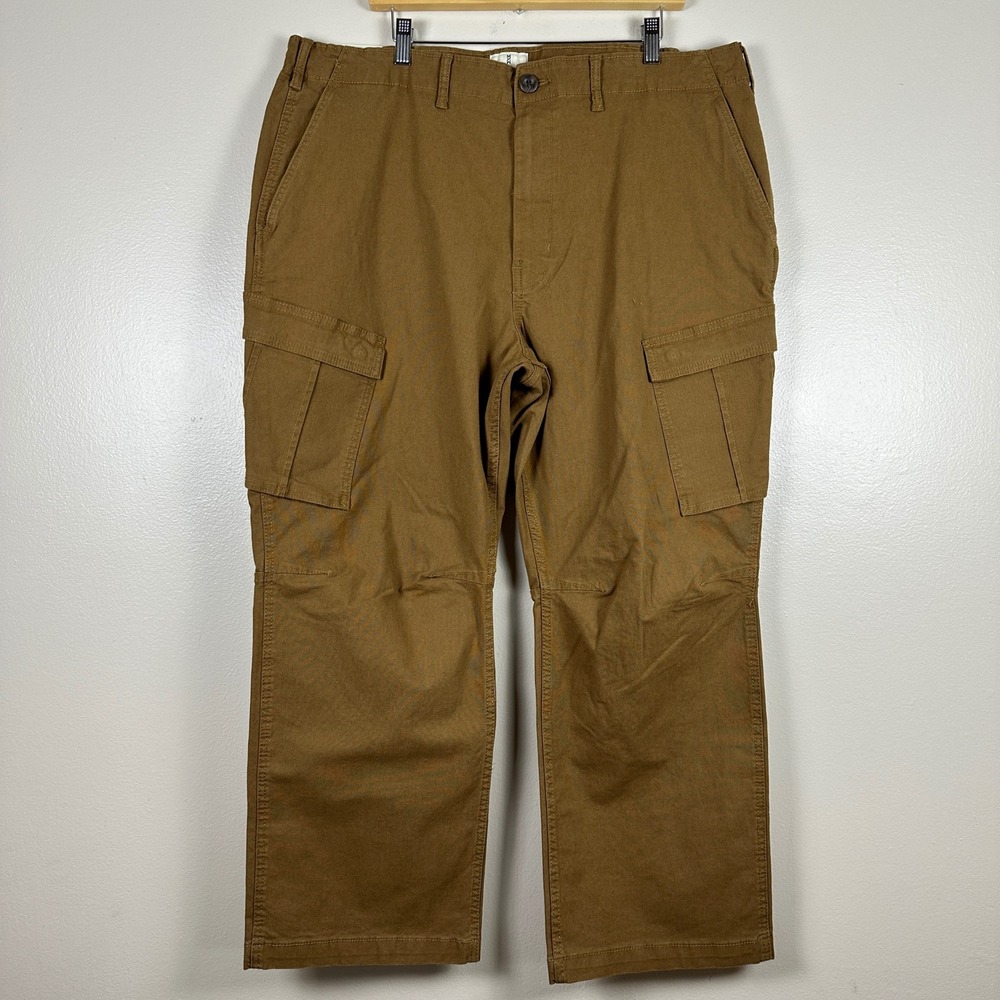 Mutual Weave Men's XXL Cargo Pants Bistre Brown‎ Relaxed Straight 90s Y2K NEW